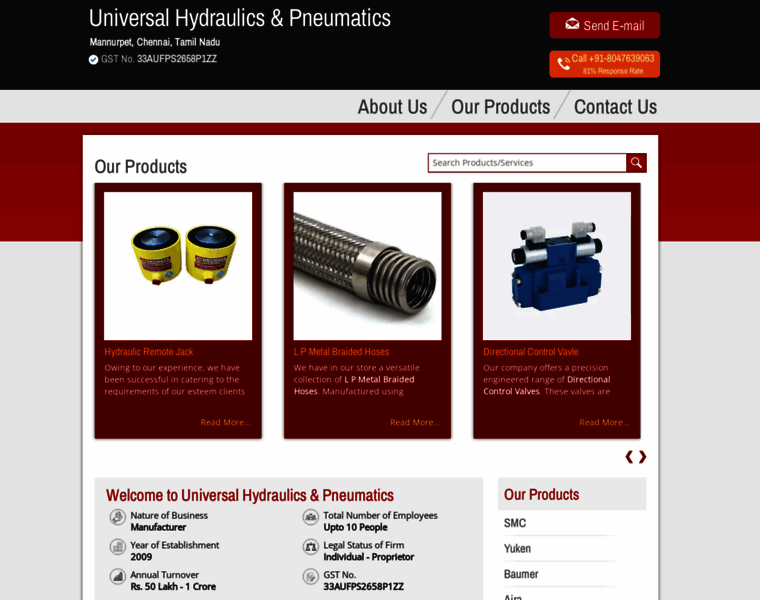 Universalhydraulic.net thumbnail