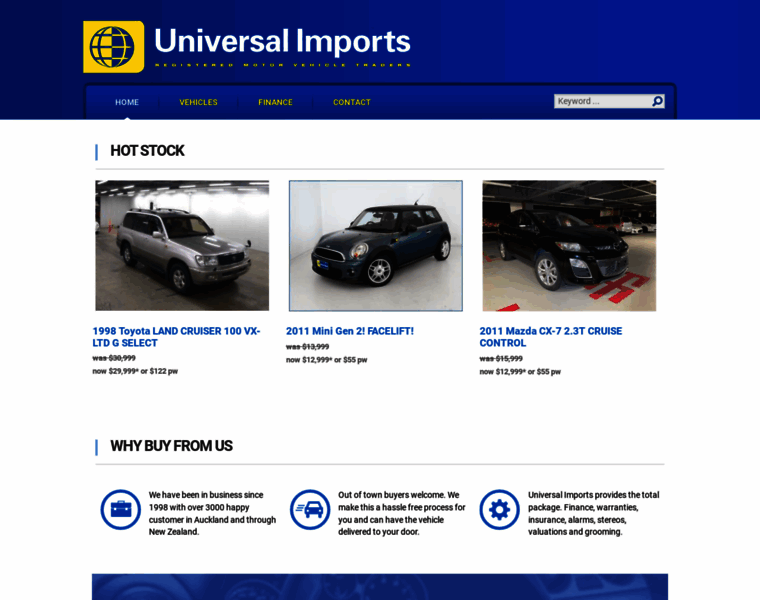 Universalimports.co.nz thumbnail