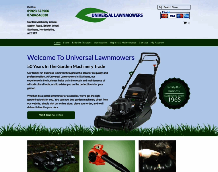 Universallawnmowers.co.uk thumbnail