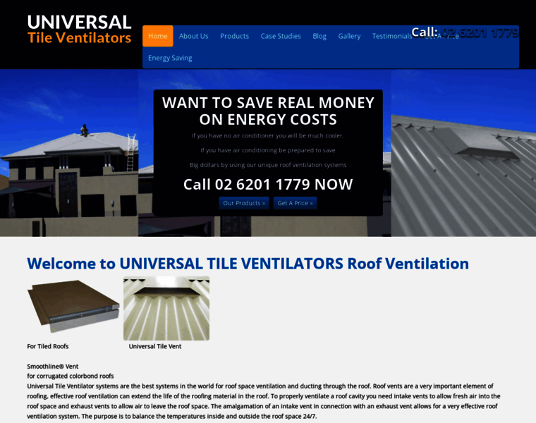 Universaltileventilators.com.au thumbnail