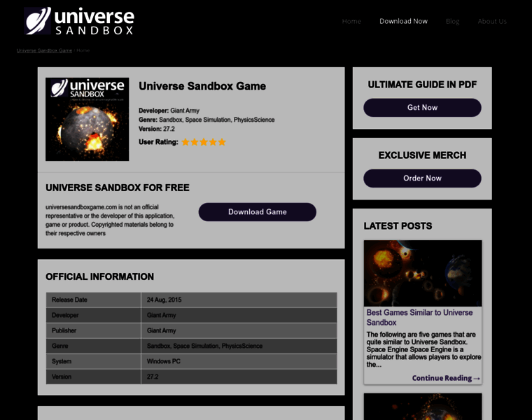 Universesandboxgame.com thumbnail