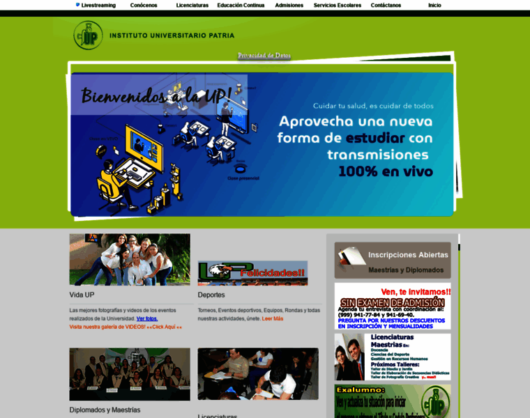 Universidadpatria.edu.mx thumbnail