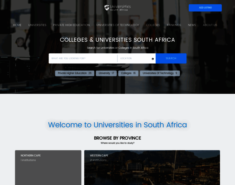 Universities.co.za thumbnail