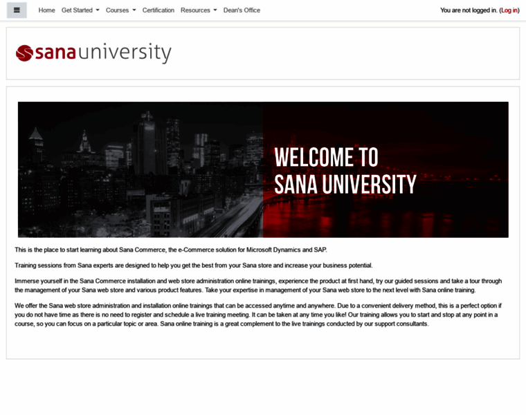 University.sana-commerce.com thumbnail