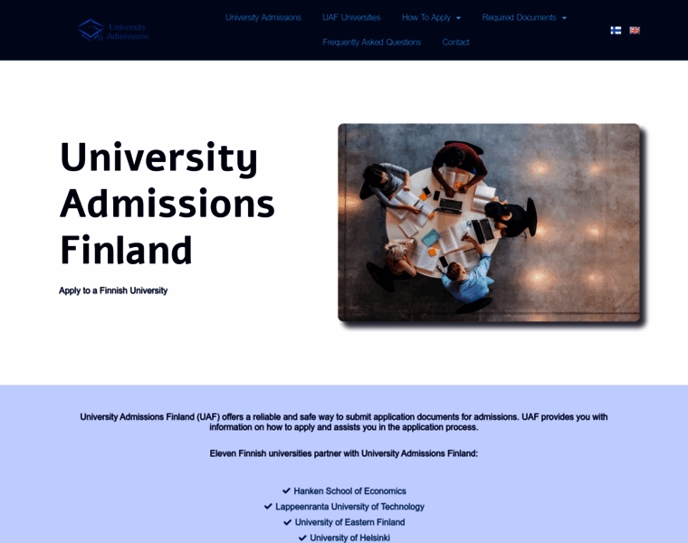 Universityadmissions.fi thumbnail