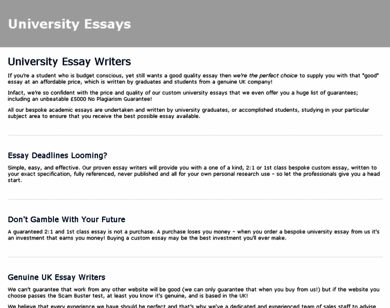 Universityessays.com thumbnail