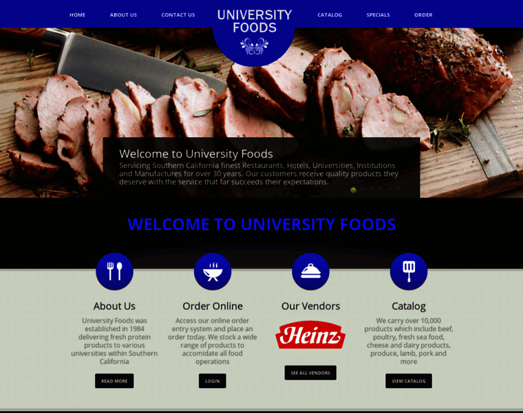 Universityfoods.info thumbnail