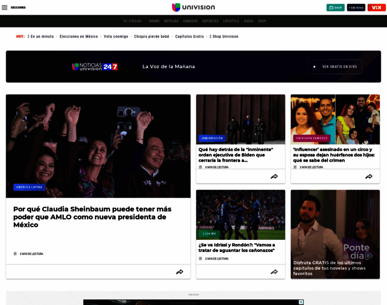 Univision.com thumbnail