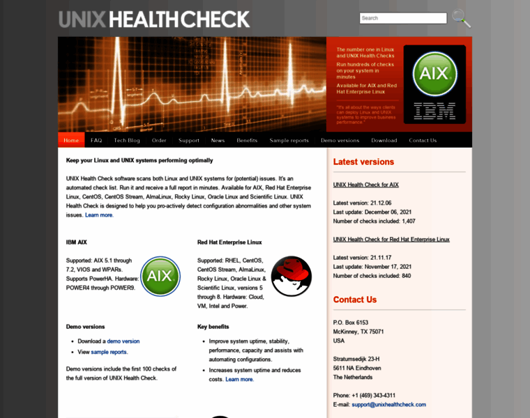 Unixhealthcheck.com thumbnail