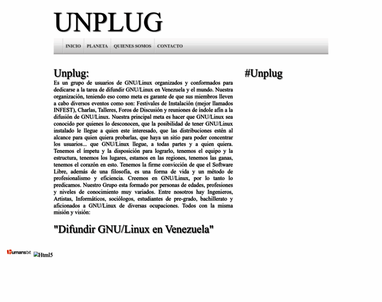 Unplug.org.ve thumbnail