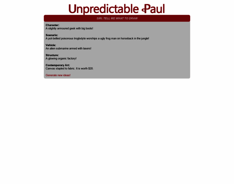 Unpredictable-paul.com thumbnail