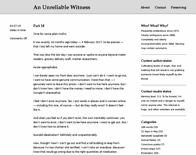 Unreliablewitness.com thumbnail
