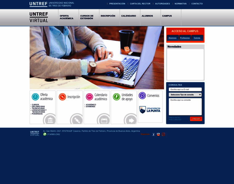 untrefvirtual.edu.ar at WI. UNTREF Virtual - Modalidad a Distancia