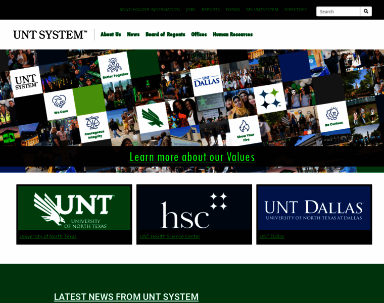 Untsystem.edu thumbnail