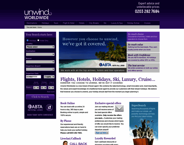 Unwindworldwide.com thumbnail