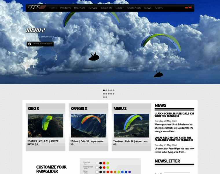 Up-paragliders.com thumbnail