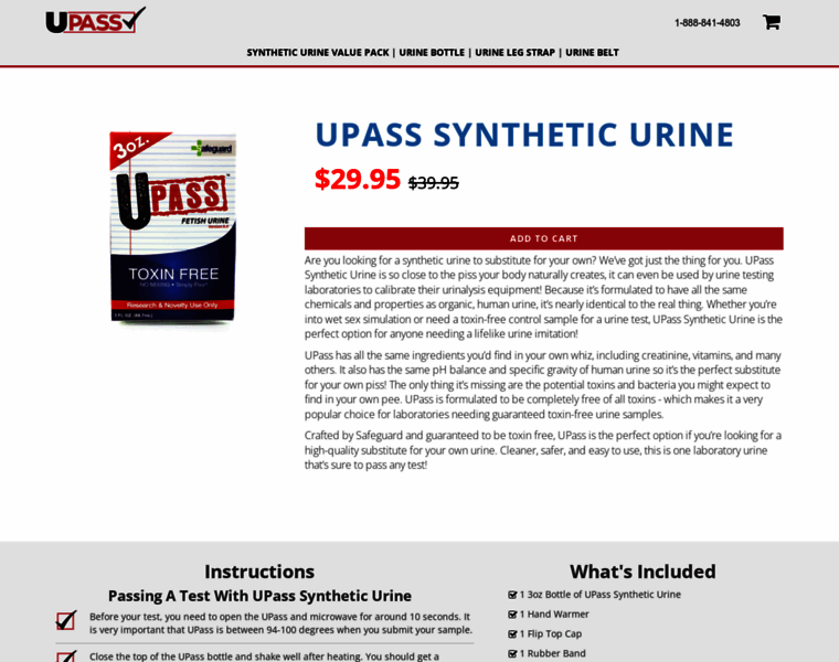 Upasssyntheticurine.com thumbnail