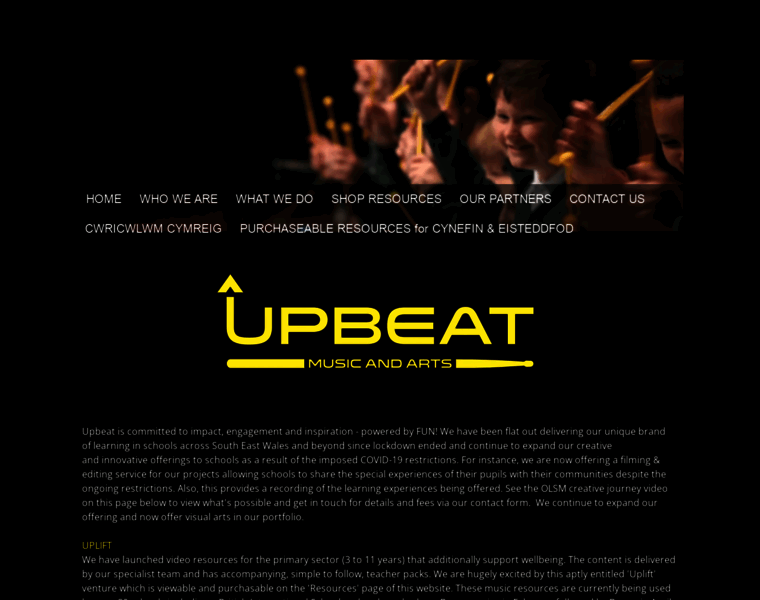 Upbeatmusicandarts.co.uk thumbnail