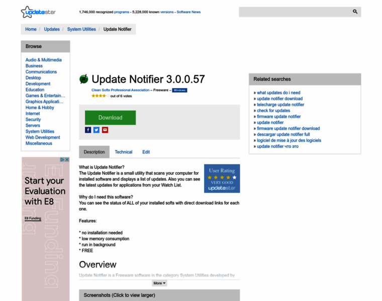 Update-notifier.updatestar.com thumbnail