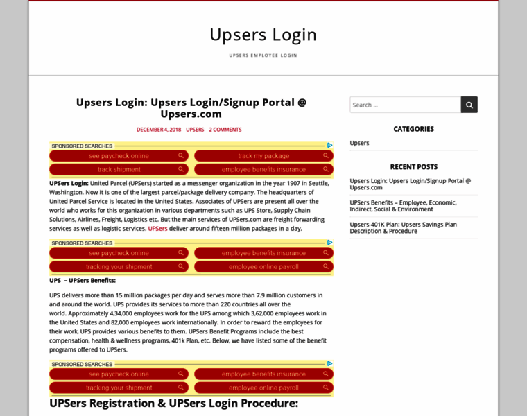Upsers-login.com thumbnail