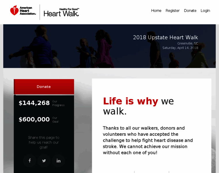 Upstateheartwalk.org thumbnail Upstateheartwalk.org thumbnail