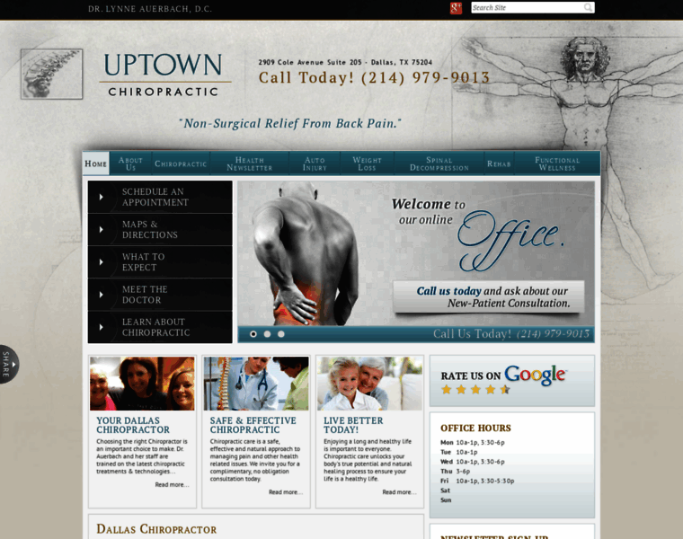 Uptownchiropractic.com thumbnail