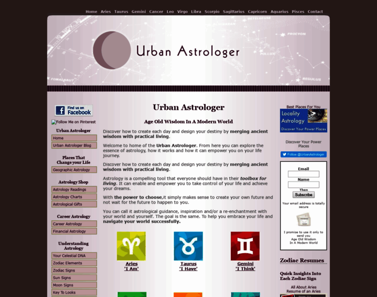 Urban-astrologer.com thumbnail