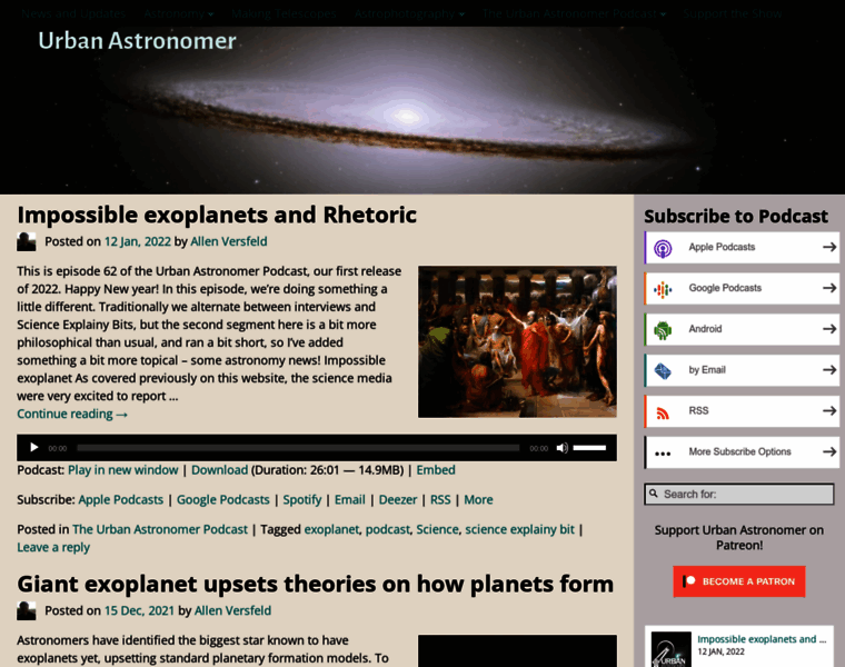 Urban-astronomer.com thumbnail