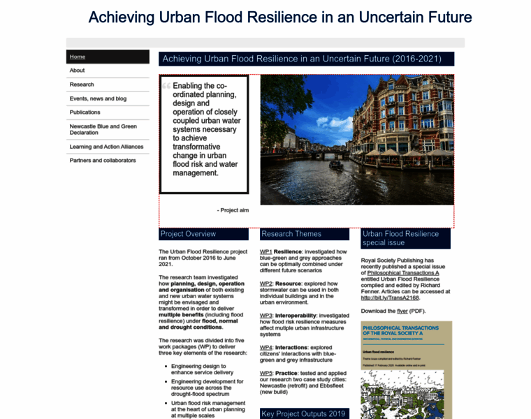 Urbanfloodresilience.ac.uk thumbnail