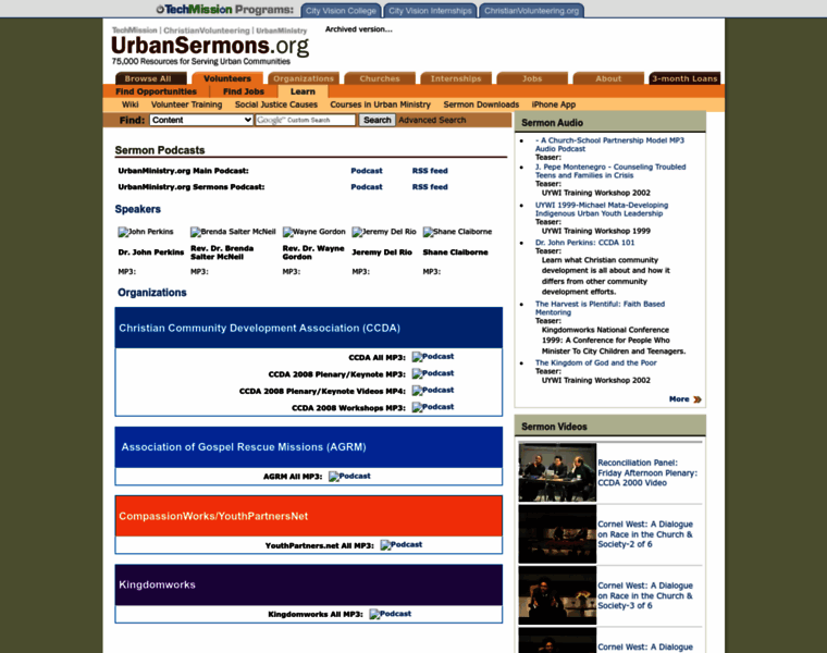 Urbansermons.org thumbnail