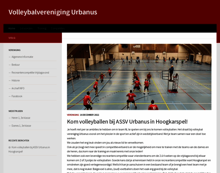 Urbanusvolleybal.nl thumbnail