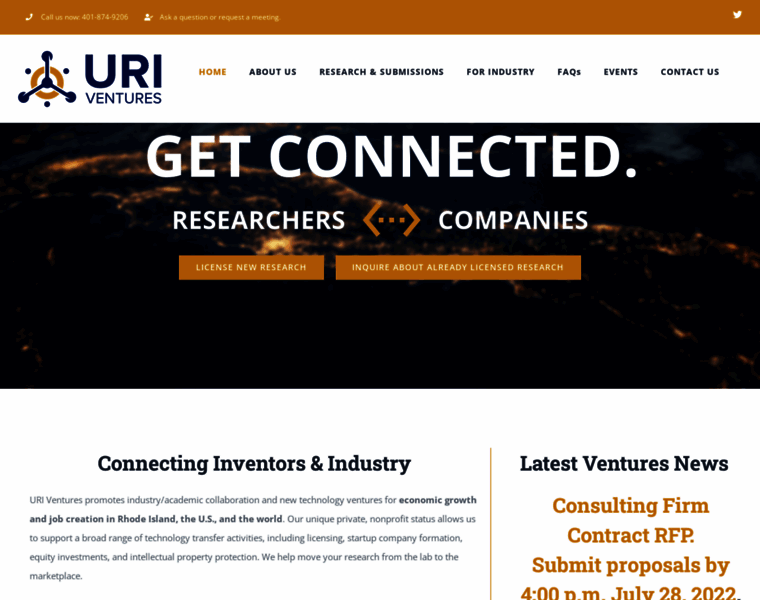 Uri-ventures.org thumbnail