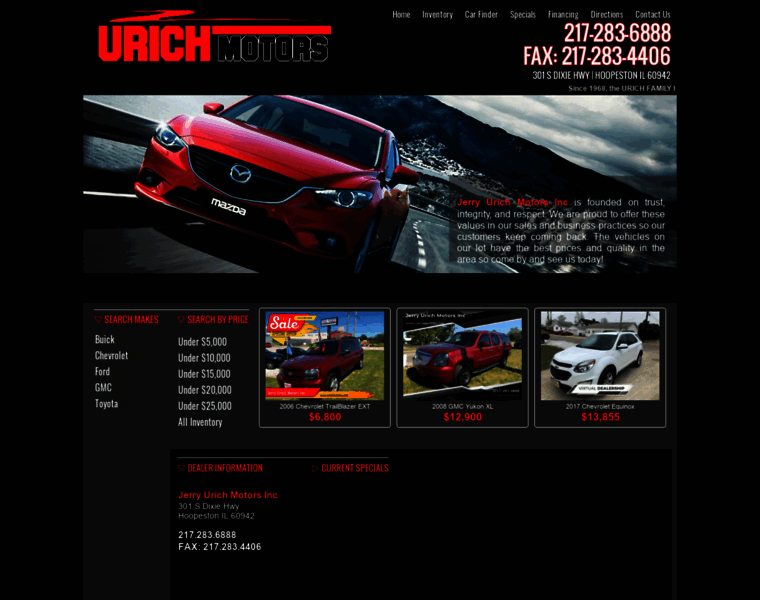Urichmotors.com thumbnail