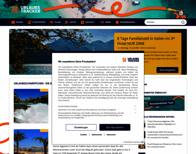 Urlaubstracker.de thumbnail Urlaubstracker.de thumbnail