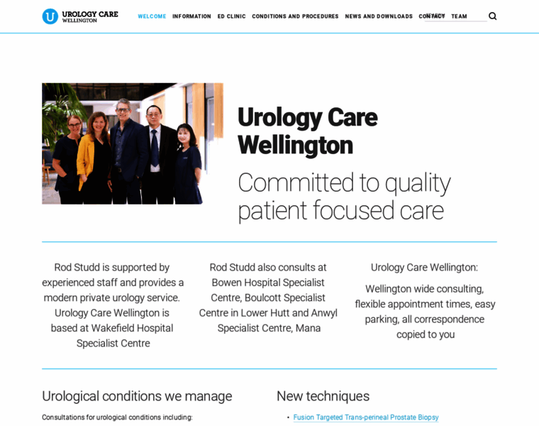 Urologycarewellington.co.nz thumbnail