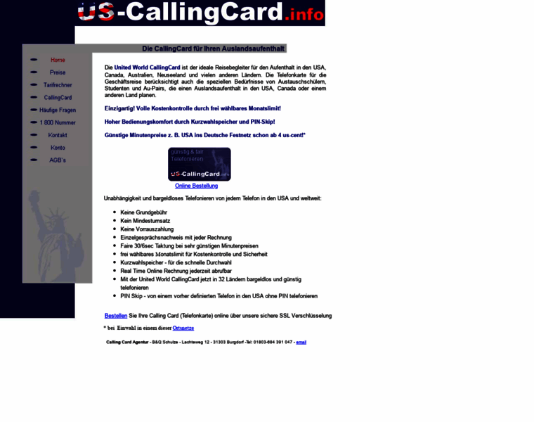 Us-callingcard.info thumbnail