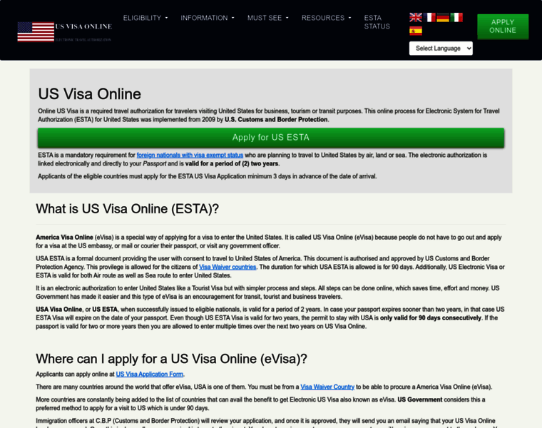 Us-visa-online.org thumbnail