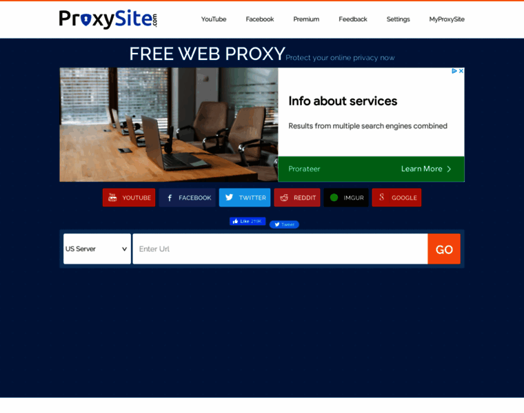 Us11.proxysite.com thumbnail