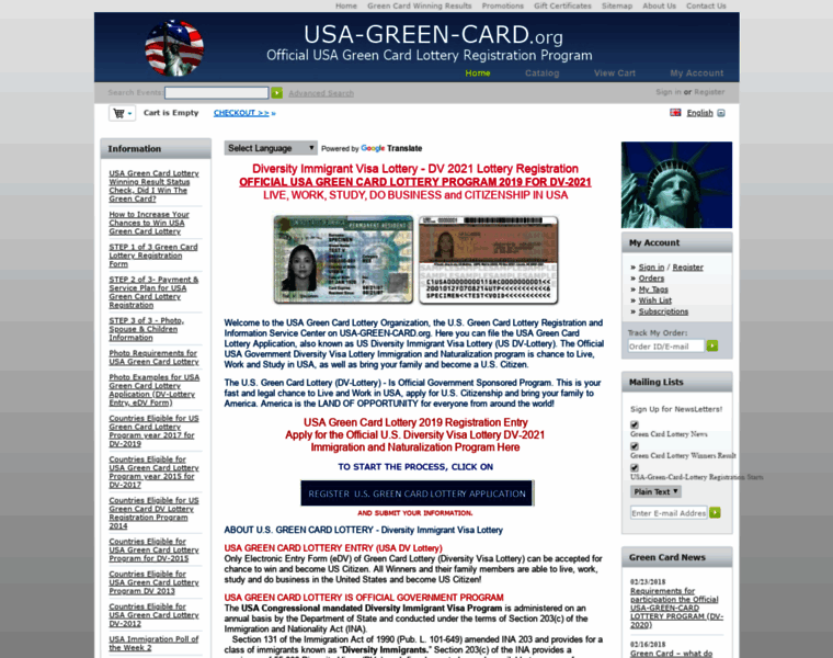 Usa-green-card.org thumbnail