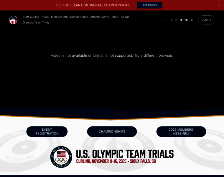 Usacurling.org thumbnail