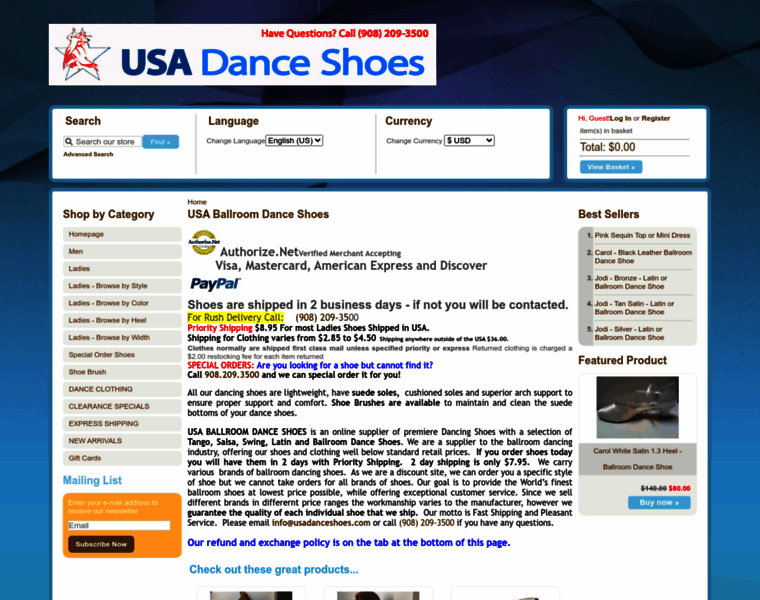 Usadanceshoes.com thumbnail