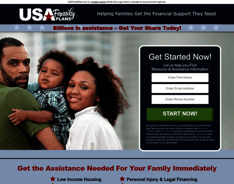 Usafamilyplans.com thumbnail