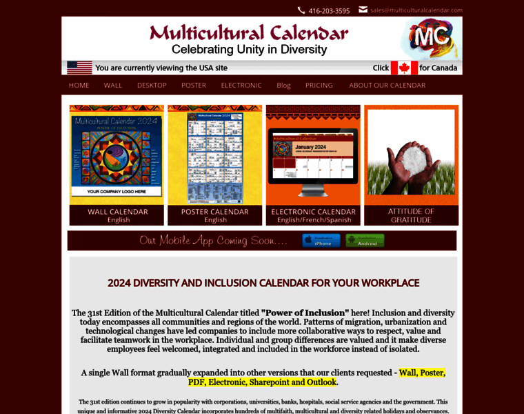 Usamulticulturalcalendar.com thumbnail