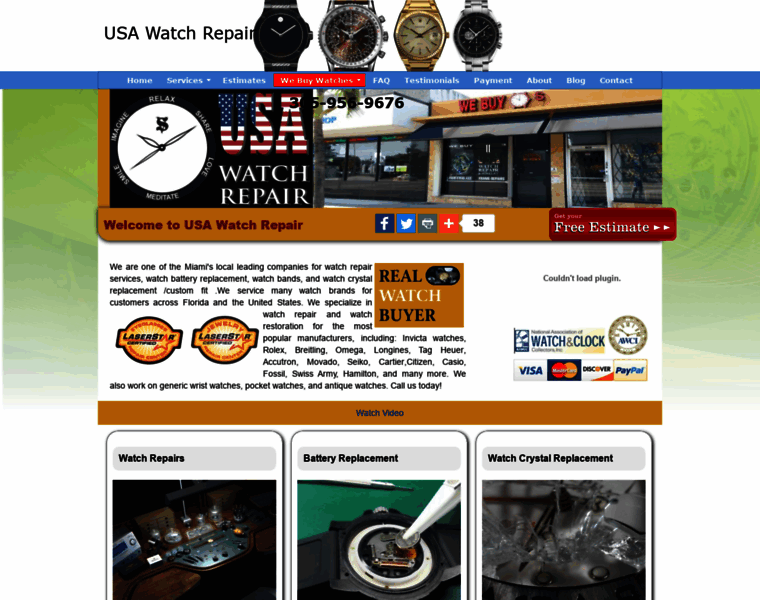 Usawatchrepair.com thumbnail