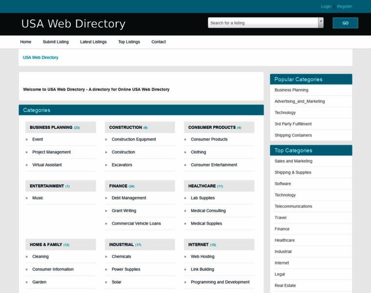 Usawebdirectory.info thumbnail