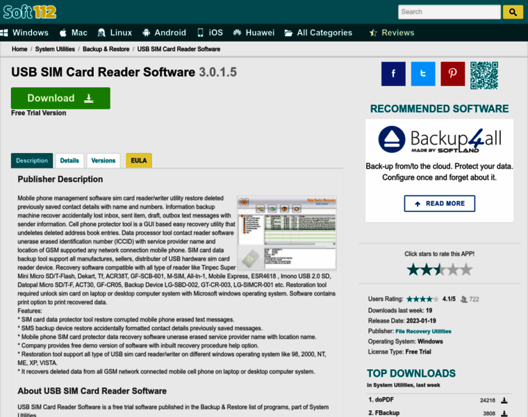 Usb-sim-card-reader-software.soft112.com thumbnail