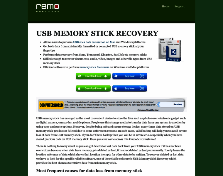 Usbmemorystickrecovery.com thumbnail