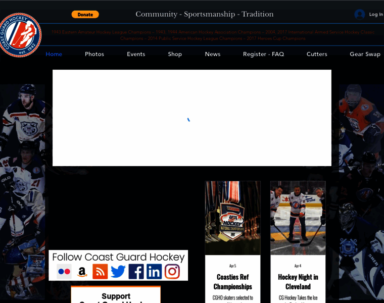 Uscghockey.com thumbnail