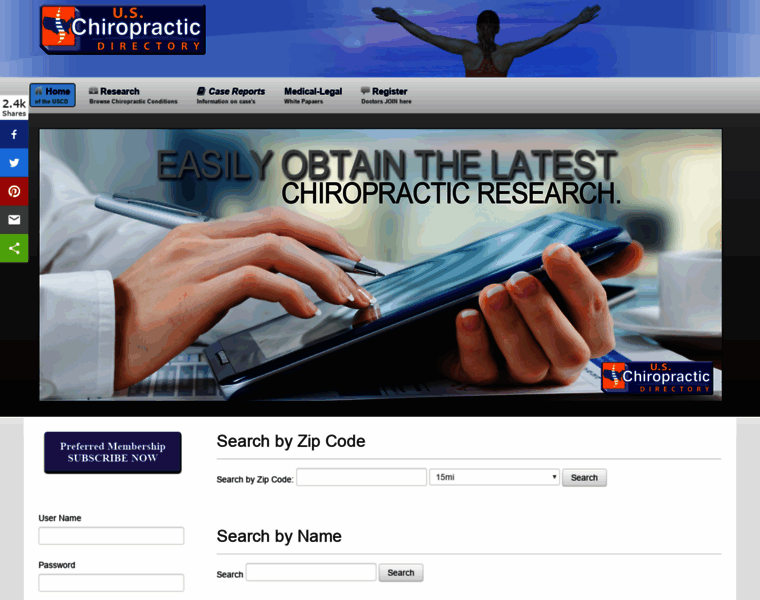 Uschiropracticdirectory.com thumbnail