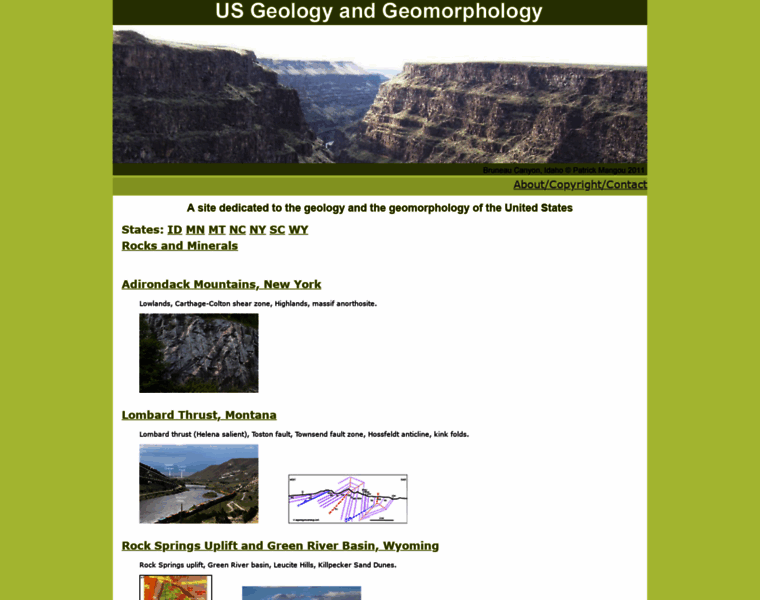 Usgeologymorphology.com thumbnail